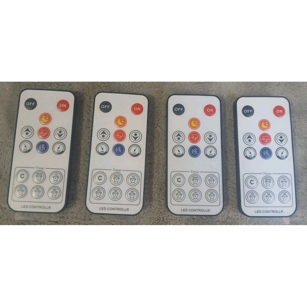 4 LED Light‎ Remote Control Units 15  Button Replacement READ